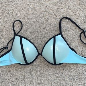 blue VS bikini top